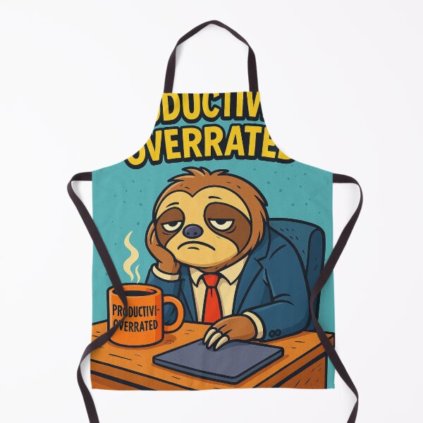 Item preview, Funny Sloth Office Comic – Productivity Overrated designed and sold by Day Dreamer.