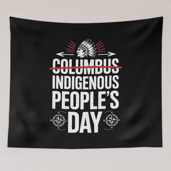 Item preview, Indigenous People's Day Native Indian 1492 Anti Columbus designed and sold by BakeryDozen.