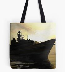 Warship Tote Bag