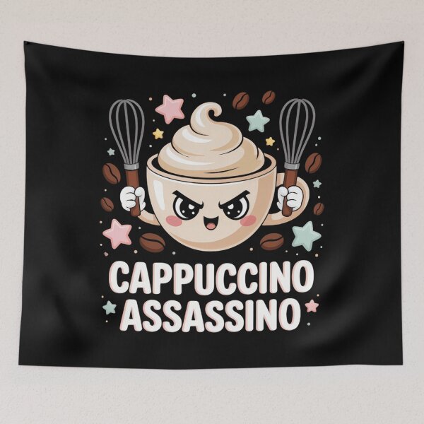 Aperçu de l'œuvre Brainrot Cappuccino Assassin Kawaii Chaos créée et vendue par KristinaClau.