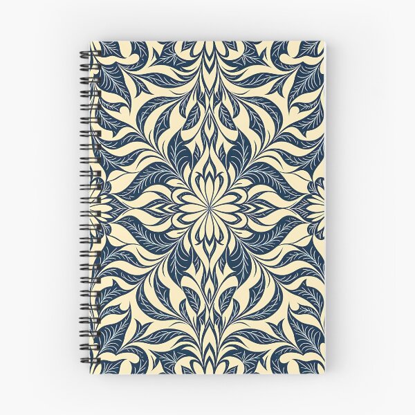 Item preview, Blue, Flowers & Leaves, Abstract Artistic Stylize, Symmetrical Repeated Texture Pattern (image size 8320x12480) designed and sold by Digital-Davinci.