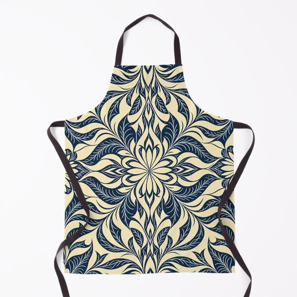 Item preview, Blue, Flowers & Leaves, Abstract Artistic Stylize, Symmetrical Repeated Texture Pattern (image size 8320x12480) designed and sold by Digital-Davinci.
