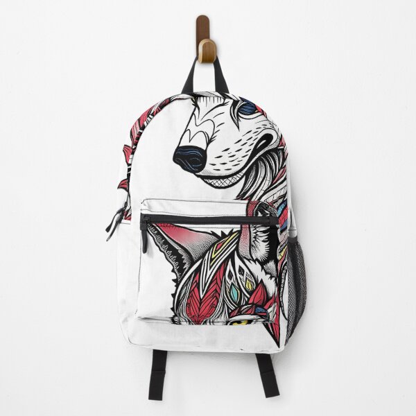Item preview, Ornate Tribal Wolf Head With Vibrant Patterns designed and sold by TysonTorphy.