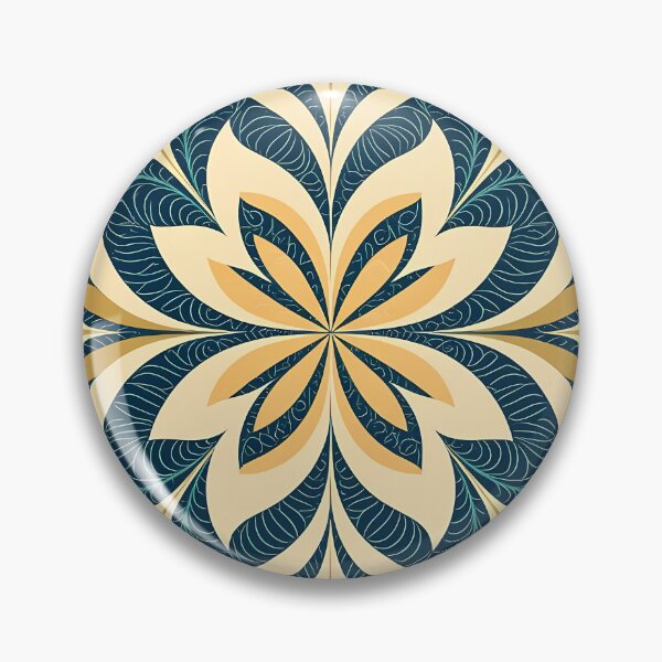 Item preview, Blue, Flowers & Leaves, Abstract Artistic Stylize, Symmetrical Repeated Texture Pattern (image size 8320x12480) designed and sold by Digital-Davinci.