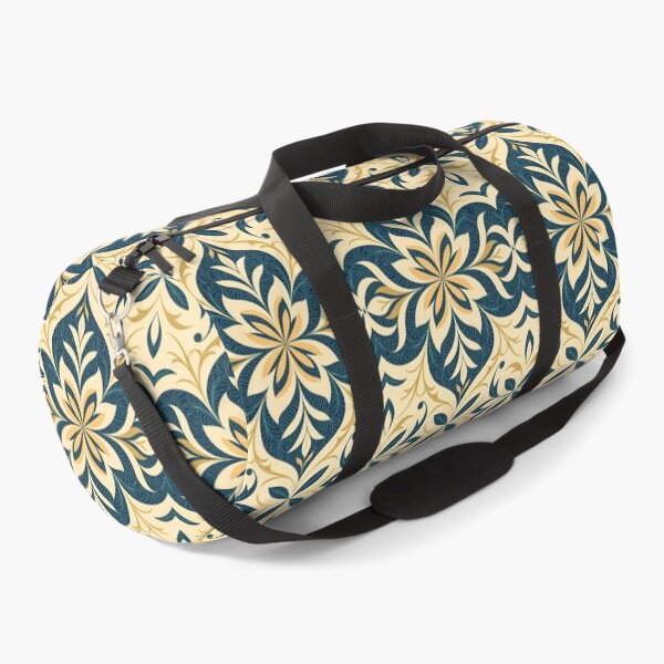 Item preview, Blue, Flowers & Leaves, Abstract Artistic Stylize, Symmetrical Repeated Texture Pattern (image size 8320x12480) designed and sold by Digital-Davinci.