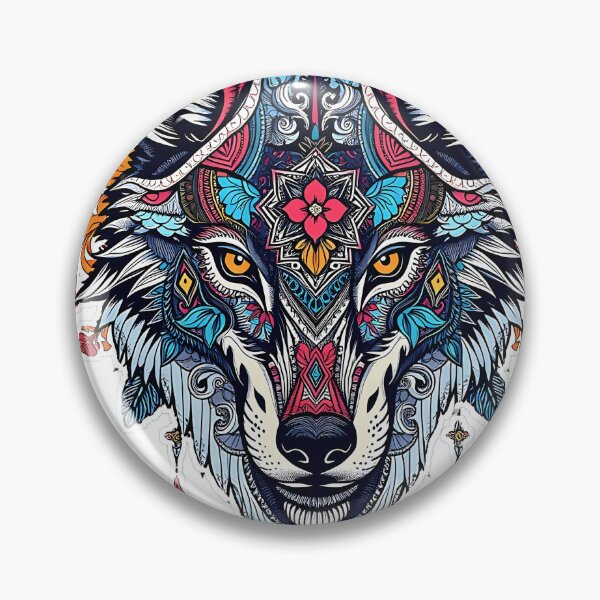 Item preview, Wolf Head Mandala - Intricate Tribal Art designed and sold by TysonTorphy.