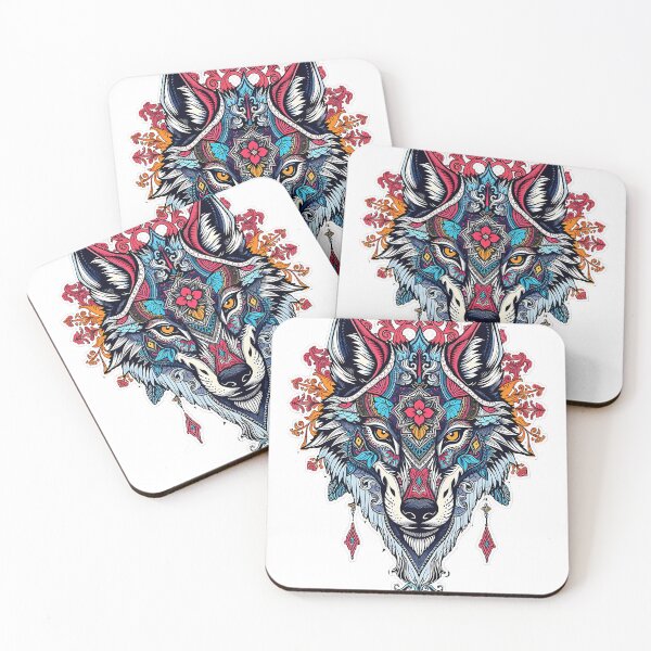 Item preview, Wolf Head Mandala - Intricate Tribal Art designed and sold by TysonTorphy.