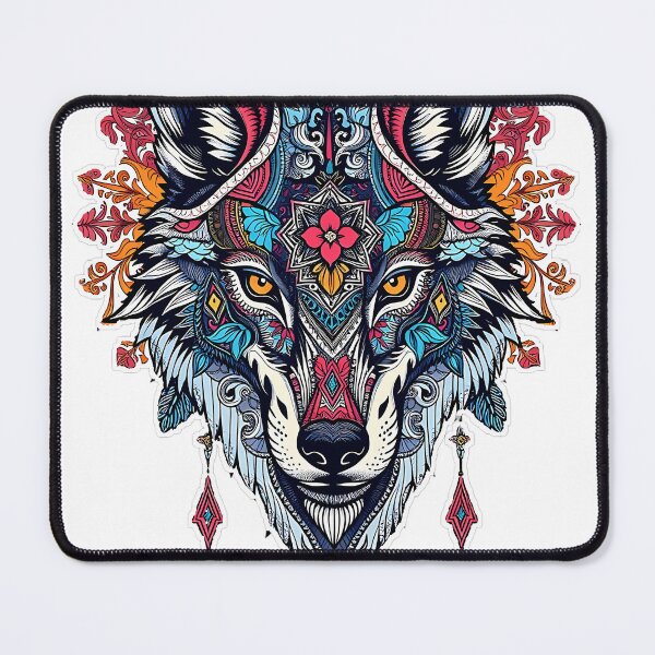 Item preview, Wolf Head Mandala - Intricate Tribal Art designed and sold by TysonTorphy.
