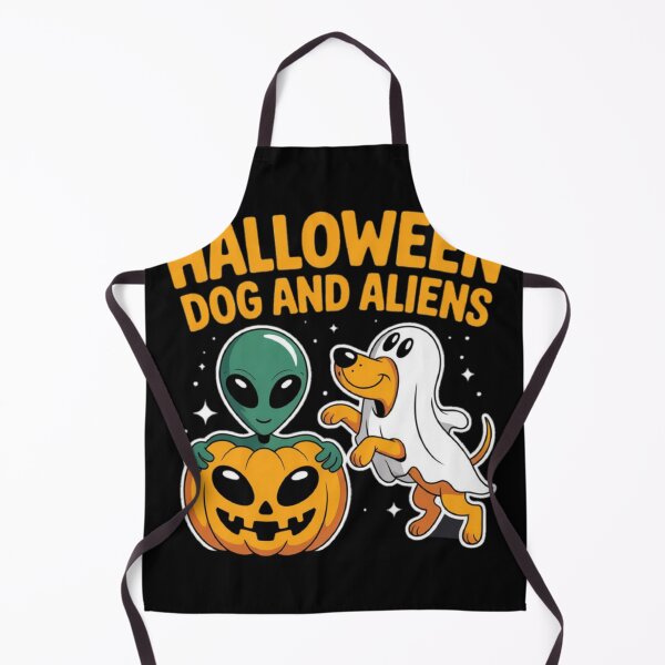 Item preview, Halloween Alien with Dog and Spooky Night Scene designed and sold by ALL ART .