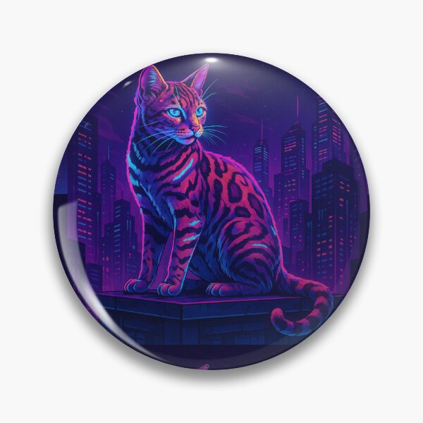 Item preview, Cyberpunk Bengal Cat designed and sold by Day Dreamer.