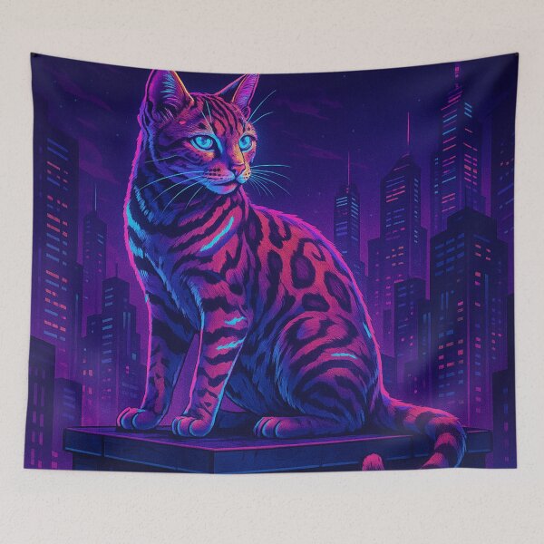 Item preview, Cyberpunk Bengal Cat designed and sold by Day Dreamer.