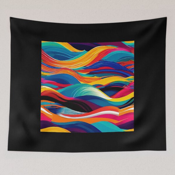 Item preview, Colorful Waves In Everyday Life  designed and sold by KristinaClau.