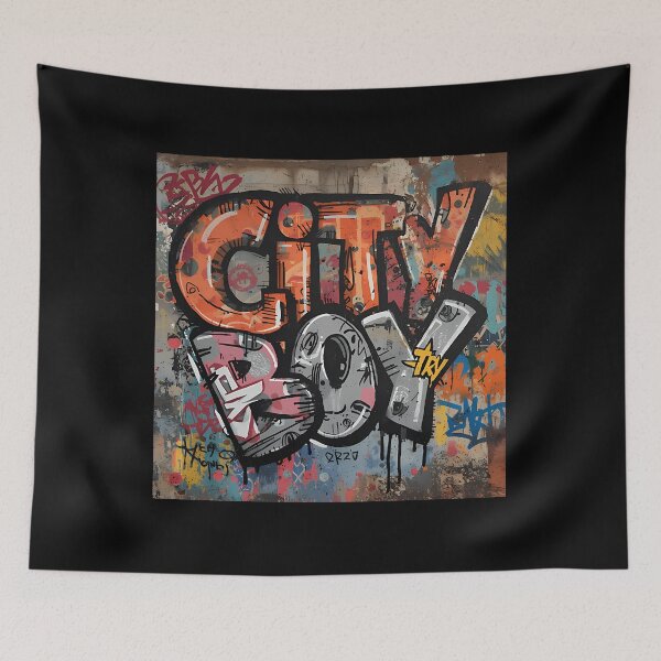 Item preview, City Boy Wall designed and sold by KristinaClau.