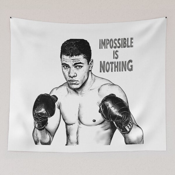 Item preview, Muhammad Ali, IMPOSSIBLE IS NOTHING designed and sold by Huskyyy Designs.
