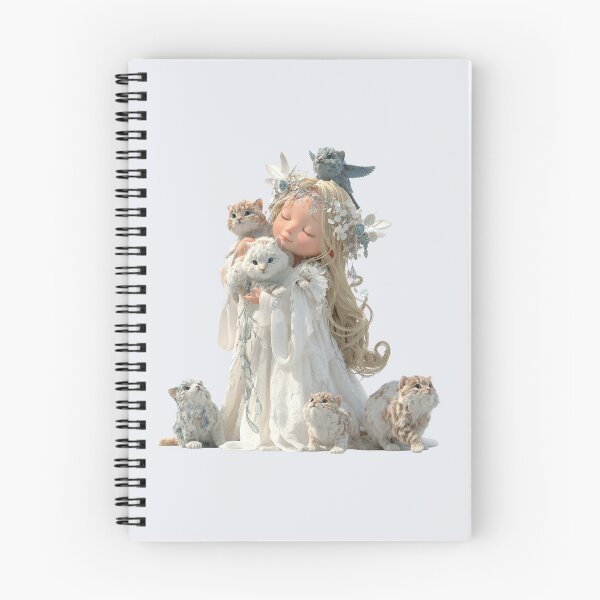 Item preview, Freyja Chibi Goddess with Cats | Kawaii Norse Mythology Art designed and sold by GoldenChiArt.