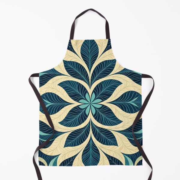 Item preview, Blue, Flowers & Leaves, Abstract Artistic Stylize, Symmetrical Repeated Texture Pattern (image size 8320x12480) designed and sold by Digital-Davinci.