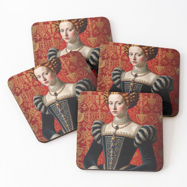 Item preview, Ornate portrait of Queen Elizabeth I of England designed and sold by Vintage Designs +.