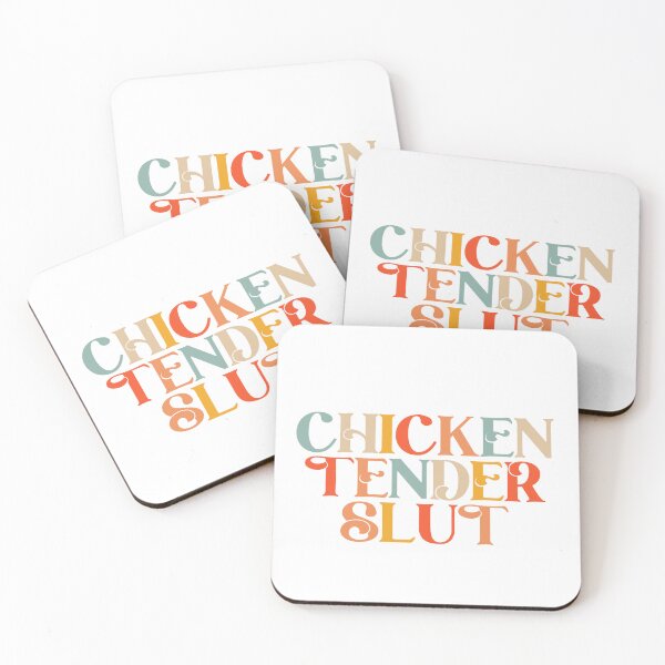 Item preview, Chicken Tender Slut Funny Retro Food Lover Design designed and sold by quptysonatp.