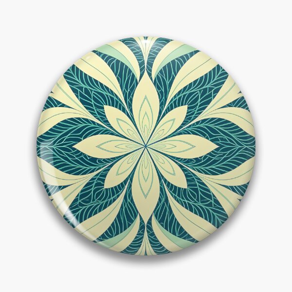 Item preview, Blue, Flowers & Leaves, Abstract Artistic Stylize, Symmetrical Repeated Texture Pattern (image size 8320x12480) designed and sold by Digital-Davinci.