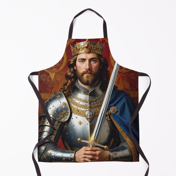 Item preview, Ornate portrait of King Arthur of Camelot from the Arthurian Legends designed and sold by Vintage Designs +.