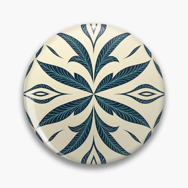Item preview, Blue, Flowers & Leaves, Abstract Artistic Stylize, Symmetrical Repeated Texture Pattern (image size 8320x12480) designed and sold by Digital-Davinci.
