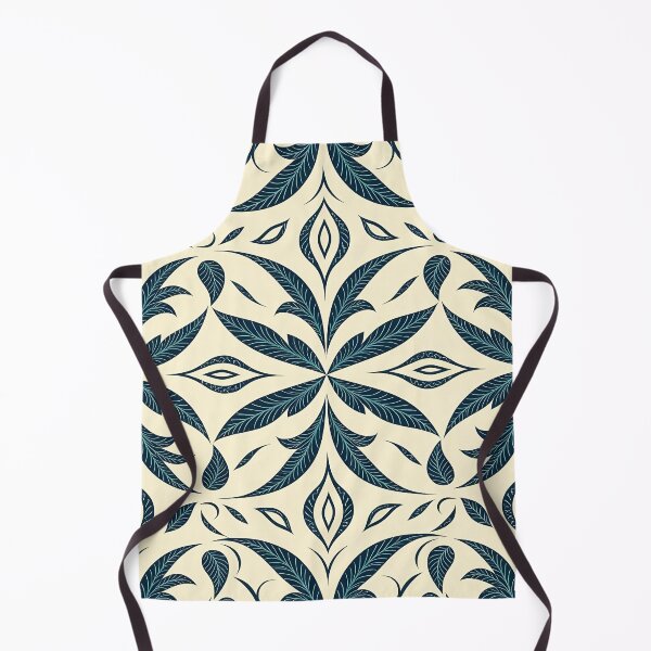 Item preview, Blue, Flowers & Leaves, Abstract Artistic Stylize, Symmetrical Repeated Texture Pattern (image size 8320x12480) designed and sold by Digital-Davinci.