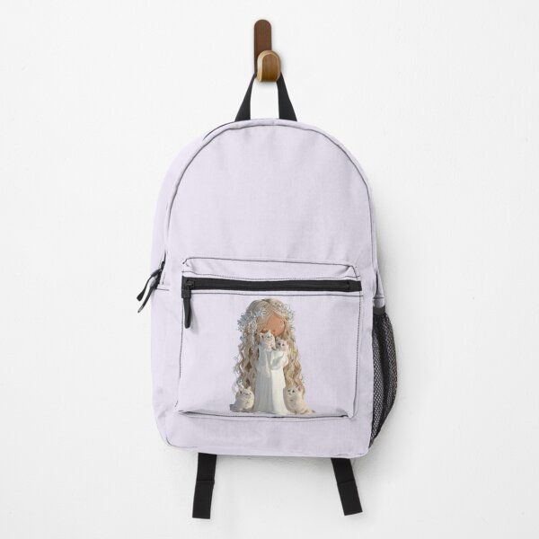 Item preview, Freyja Chibi Goddess with Cats | Kawaii Norse Mythology Art designed and sold by GoldenChiArt.