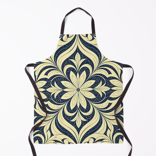 Item preview, Blue, Flowers & Leaves, Abstract Artistic Stylize, Symmetrical Repeated Texture Pattern (image size 8320x12480) designed and sold by Digital-Davinci.
