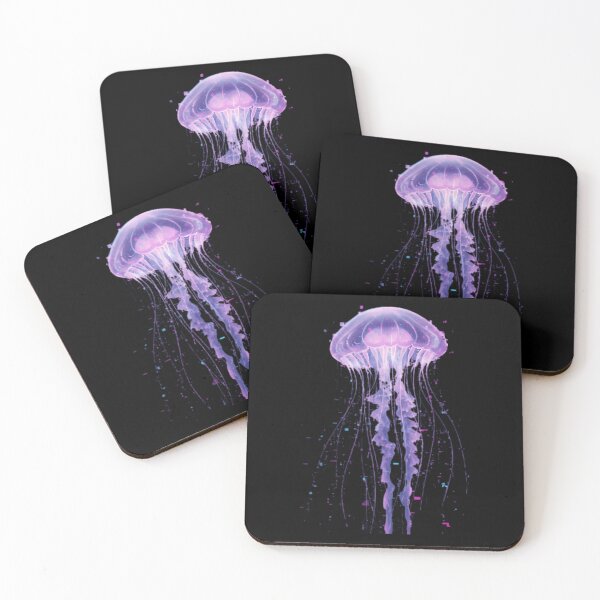 Item preview, Cybernetic Jellyfish Glitch Bloom - Unique Neon Bio-Glitch Marine Art Design designed and sold by VenitaFrances.