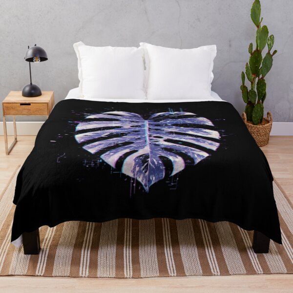 Item preview, Cybernetic Monstera Glitch Bloom - Unique Neon Bio-Digital Plant Art Design designed and sold by VenitaFrances.