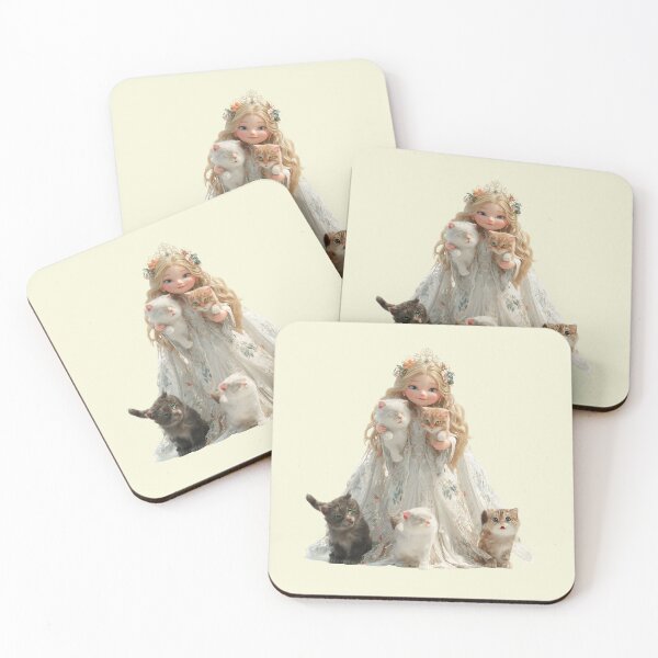 Item preview, Freyja Chibi Goddess with Cats | Kawaii Norse Mythology Art designed and sold by GoldenChiArt.
