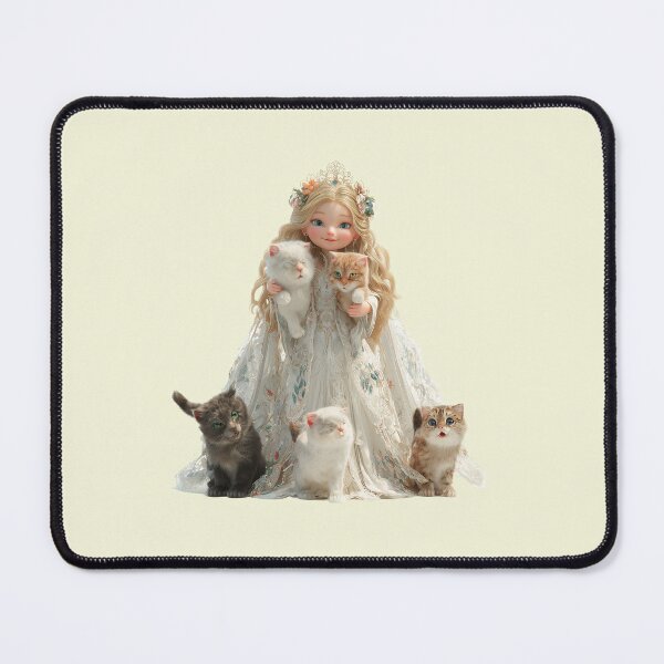 Item preview, Freyja Chibi Goddess with Cats | Kawaii Norse Mythology Art designed and sold by GoldenChiArt.