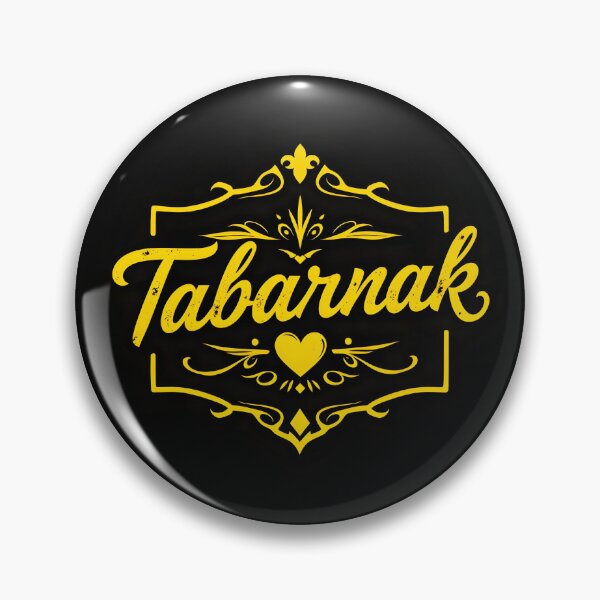 Item preview, Tabarnak – Vintage Yellow Text on Black with Heart Frame designed and sold by EmeraldeaArt.