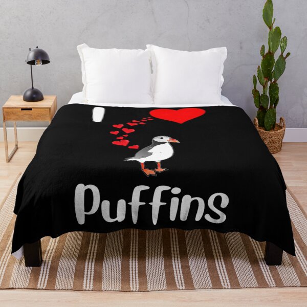 Item preview, I Love Puffins Cute Atlantic Puffin With Hearts Nordic Sea Bird Lover designed and sold by MARYCOLLINSj.