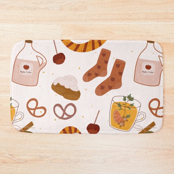 Item preview, Cozy Autumn Vibes Throw Pillow with Apple Cider and Fall Treats designed and sold by FestivityFinds.