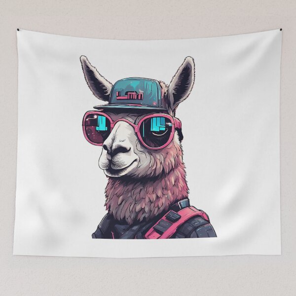 Item preview,  Cyberpunk Llama designed and sold by AlenaCassin.
