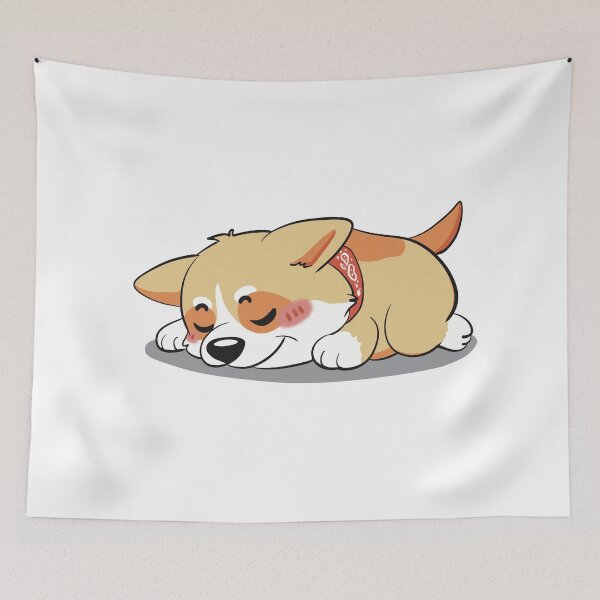 Item preview, Corgi little dog and cute pyjamas designed and sold by MellowMayStudio.