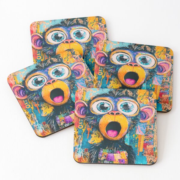 Item preview, Colorful Monkey - Safari Wall Art designed and sold by PawPrintStyles.