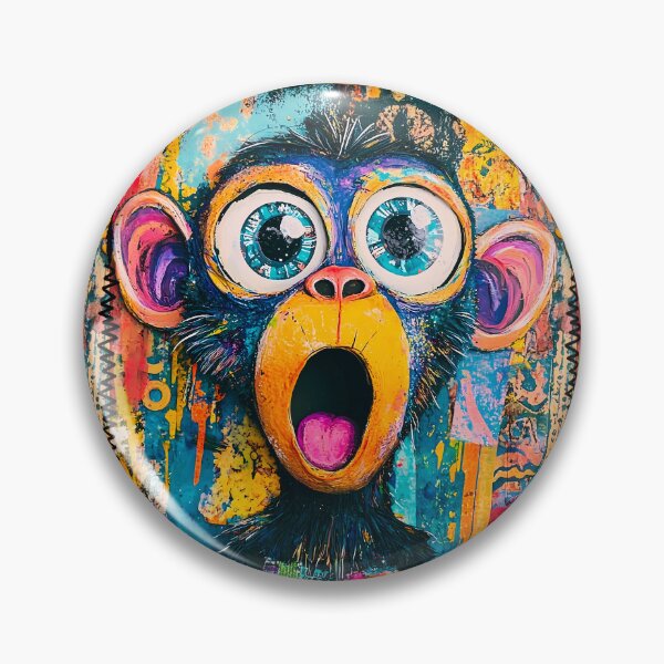 Artikelvorschau, Bunter Affe - Safari Wandkunst entworfen und verkauft von PawPrintStyles.