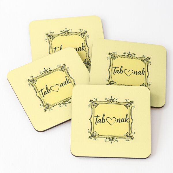 Item preview, Tab♥nak – Elegant Vintage Script in Frame Tabarnak designed and sold by EmeraldeaArt.