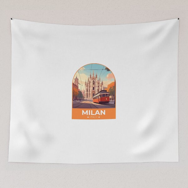 Item preview, Milan Tram Sticker designed and sold by TulipaGraphics.