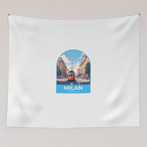 Item preview, Milan Tram Sticker designed and sold by TulipaGraphics.