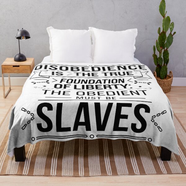 Item preview, Freedom Quote The Obedient Must Be Slaves designed and sold by Uglyandcute.
