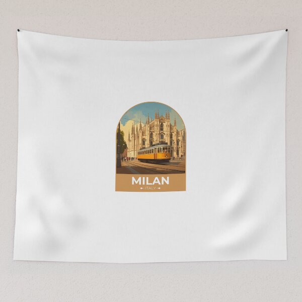 Item preview, Milan Tram Sticker designed and sold by TulipaGraphics.