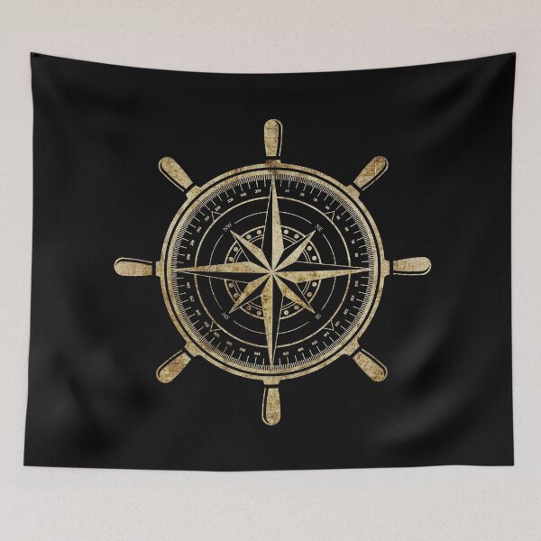 Item preview, Compass wheel gold designed and sold by PriebeDesign.