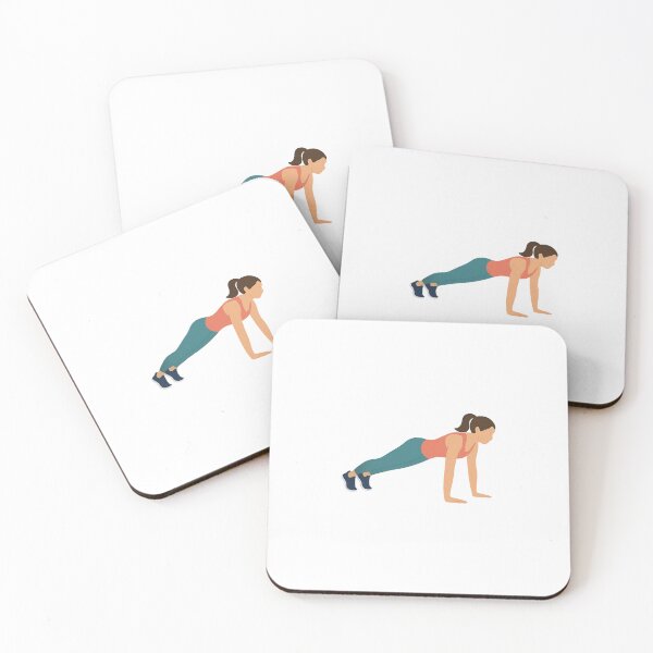 Item preview, Push-Up Workout Fitness Illustration designed and sold by Fitnessandyoga.