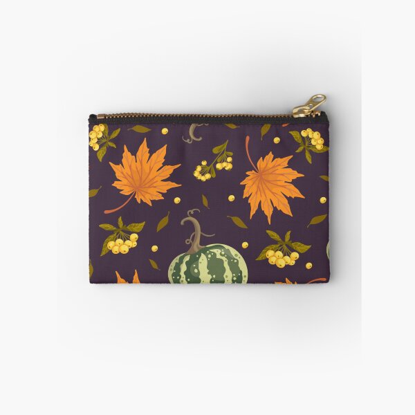 Item preview, Vibrant Pumpkin and Leaf Design Throw Blanket designed and sold by FestivityFinds.
