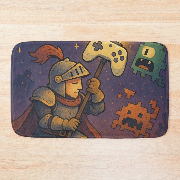 Item preview, Knight Gamer vs Pixel Monsters designed and sold by Day Dreamer.