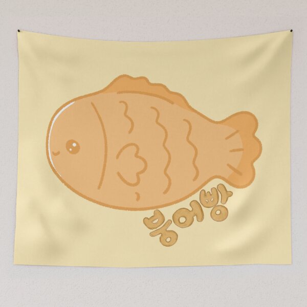 Item preview, Pan de pescado Bungeoppang kawaii: adorable pastel coreano con forma de pez designed and sold by Kimchi-style-.