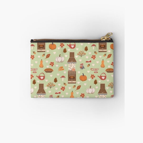 Item preview, Cozy Autumn Kitchen Magic – Pumpkins, Baking & Falling Leaves Pattern designed and sold by Clara Fruggeri.